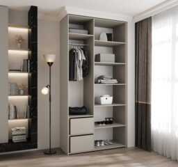 Como II Hinged Door Wardrobe 120cm - Cashmere 120cm - thumbnail 6
