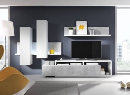 "Bota Entertainment Unit For TVs Up To 75"" - Concrete Grey 225cm" - thumbnail 1
