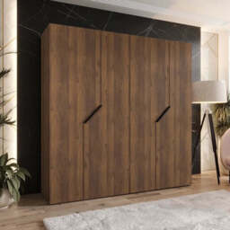 Blomvik I Hinged Door Wardrobe 200cm - Oak Walnut 200cm - thumbnail 1
