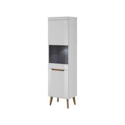 Nordi Tall Display Cabinet 53cm - Oak Artisan 53cm - thumbnail 2
