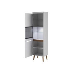 Nordi Tall Display Cabinet 53cm - Oak Artisan 53cm - thumbnail 3