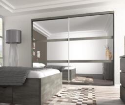 Latte Sliding Door Wardrobe 230cm - Norwegian Pine 230cm - thumbnail 3