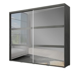 Latte Sliding Door Wardrobe 230cm - Norwegian Pine 230cm