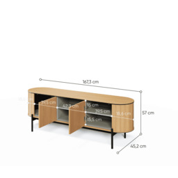 Rotto RT-05 TV Cabinet 167cm - Oak Vincenza 167cm - thumbnail 5