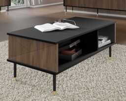 Woody Coffee Table 110cm - White 110cm - thumbnail 4