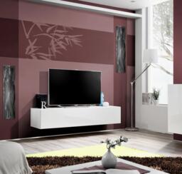 Fly 30 TV Cabinet 160cm - White Gloss 160cm - thumbnail 2