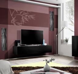 Fly 30 TV Cabinet 160cm - White Gloss 160cm - thumbnail 3