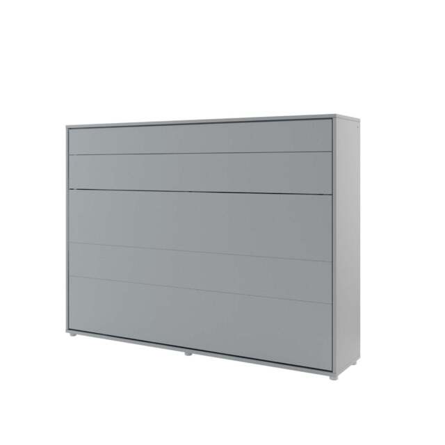 BC-04 Horizontal Wall Bed Concept 140cm - Grey Matt 140 x 200cm - image 1