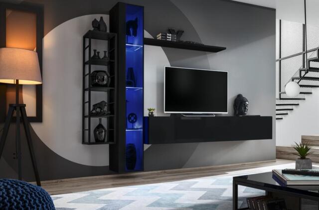 "Switch Metal VII Entertainment Unit For TVs Up To 75"" - 240cm Black" - image 1