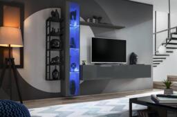 "Switch Metal VII Entertainment Unit For TVs Up To 75"" - 240cm Black" - thumbnail 4