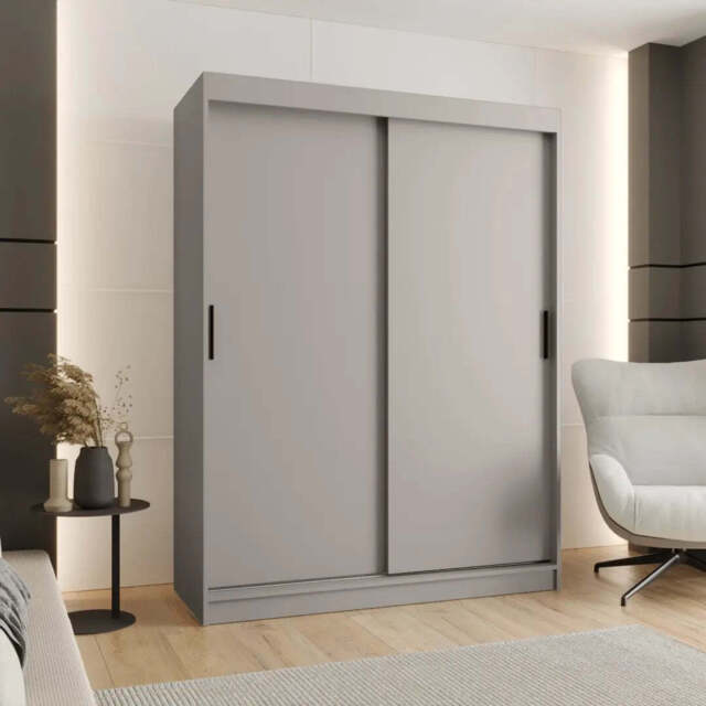 Rubino T Sliding Door Wardrobe 180cm - Cashmere 180cm - image 1