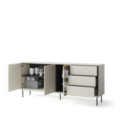 Epiro EP-05 Display Sideboard Cabinet 194cm - Cashmere 194cm - thumbnail 3