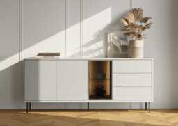 Epiro EP-05 Display Sideboard Cabinet 194cm - Cashmere 194cm - thumbnail 4