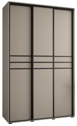 Dakota X Sliding Door Wardrobe 160cm - Cashmere 160cm - thumbnail 2