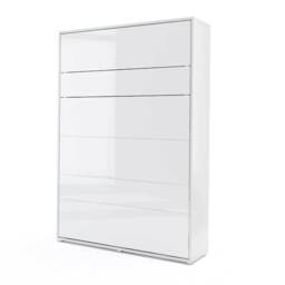 BC-01 Vertical Wall Bed Concept 140cm - White Gloss 140 x 200cm