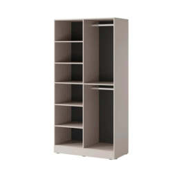 Lund Hinged Door Wardrobe 101cm - Beige 101cm - thumbnail 4