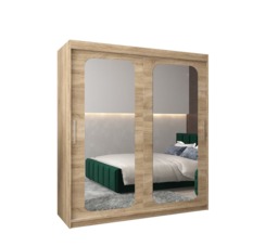 Uppsala T3 Sliding Door Wardrobe 180cm - White 180cm - thumbnail 3