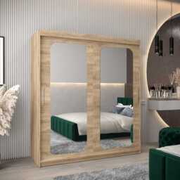 Uppsala T3 Sliding Door Wardrobe 180cm - White 180cm - thumbnail 2