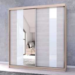 Multi 32 Sliding Door Wardrobe 203cm - White Matt 203cm - thumbnail 4