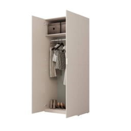 Montana Hinged Door Wardrobe 90cm - Cashmere 90cm - thumbnail 5