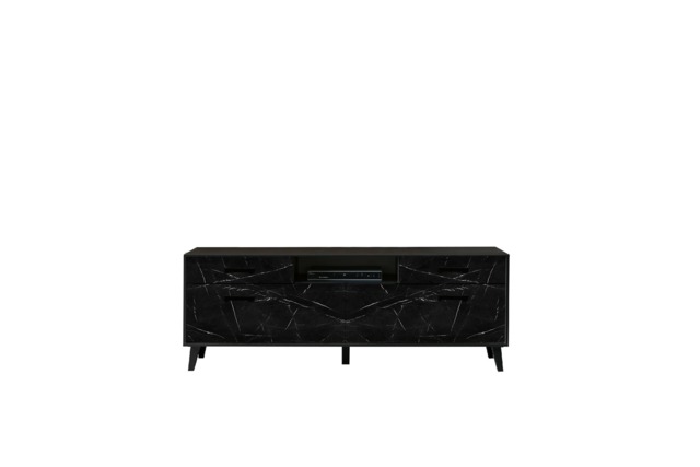 Fina 04 TV Cabinet 186cm - Black 186cm - image 1