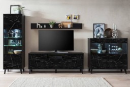 Fina 04 TV Cabinet 186cm - Black 186cm - thumbnail 5