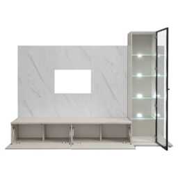 "Glam I Entertainment Unit For TVs Up To 70"" - Cashmere 240cm" - thumbnail 3
