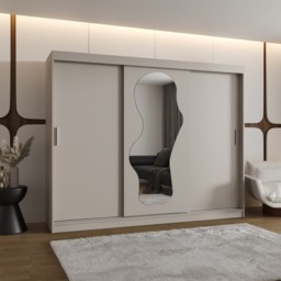 Ultra Sliding Door Wardrobe 250cm - Cashmere 250cm