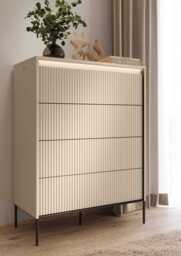 Trend TS-04 Chest Of Drawers 93cm - Beige 93cm - thumbnail 5