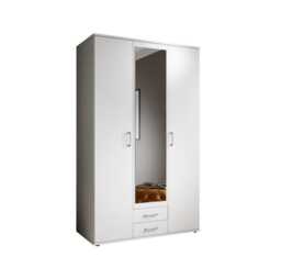 Karl Hinged Door Wardrobe 120cm - White 120cm - thumbnail 5