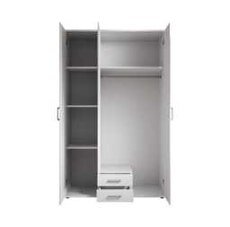 Karl Hinged Door Wardrobe 120cm - White 120cm - thumbnail 8