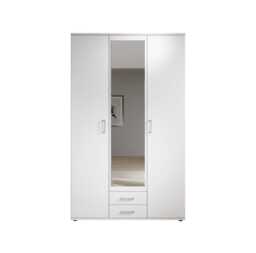 Karl Hinged Door Wardrobe 120cm - White 120cm - thumbnail 7