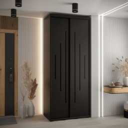 Cannes XII Sliding Door Wardrobe 110cm - White 110cm - thumbnail 8