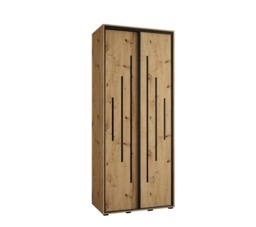 Cannes XII Sliding Door Wardrobe 110cm - White 110cm - thumbnail 3