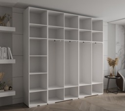 Inova I Hinged Door Wardrobe 250cm - Black 250cm - thumbnail 6