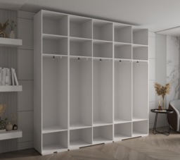 Inova I Hinged Door Wardrobe 250cm - Black 250cm - thumbnail 5