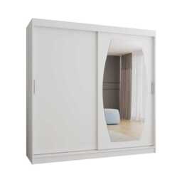 Rossa Sliding Door Wardrobe 200cm - Black 200cm - thumbnail 3