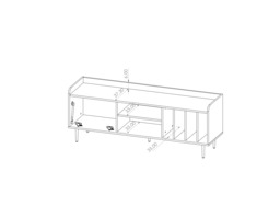Vasina 08 TV Cabinet 150cm - Oak Castello 150cm - thumbnail 6