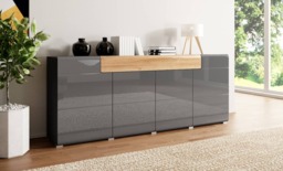 Toledo 25 Sideboard Cabinet 208cm - White Gloss 208cm - thumbnail 8