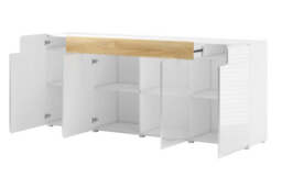 Toledo 25 Sideboard Cabinet 208cm - White Gloss 208cm - thumbnail 6