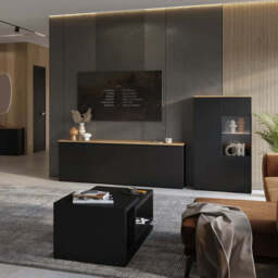Modo Sideboard Cabinet 200cm - Black 200cm - thumbnail 8