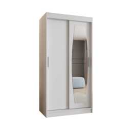 Rossa Sliding Door Wardrobe 100cm - Black 100cm - thumbnail 3