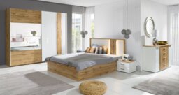 Wood WD12 Sliding Door Wardrobe 250cm - Oak Wotan 250cm - thumbnail 3