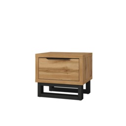 Halle Bedside Table 55cm - Oak Wotan 55cm - thumbnail 2