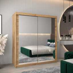 Tokyo III Sliding Door Wardrobe 180cm - Oak Artisan 180cm