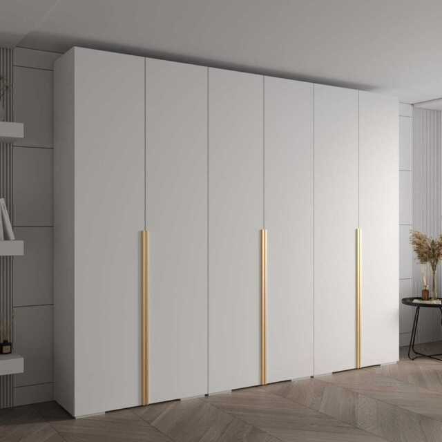 Inova I Hinged Door Wardrobe 300cm - White 300cm - image 1