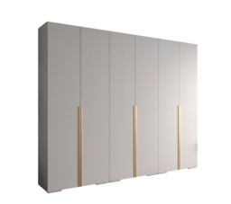 Inova I Hinged Door Wardrobe 300cm - White 300cm - thumbnail 2