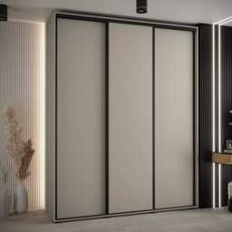 Dakota I Sliding Door Wardrobe 200cm - Cashmere 200cm - thumbnail 1