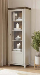 Evora 06 Tall Display Cabinet 71cm - Oak Lefkas 71cm - thumbnail 7