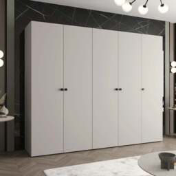 Parma I Hinged Door Wardrobe 250cm - Oak Walnut 250cm - thumbnail 4